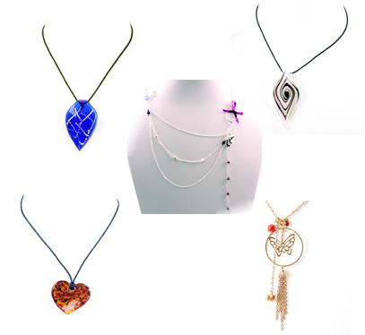 Necklaces - Glass and Pendant